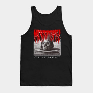 Office Worker Death Metal (CTRL ALT DESTROY) Tank Top